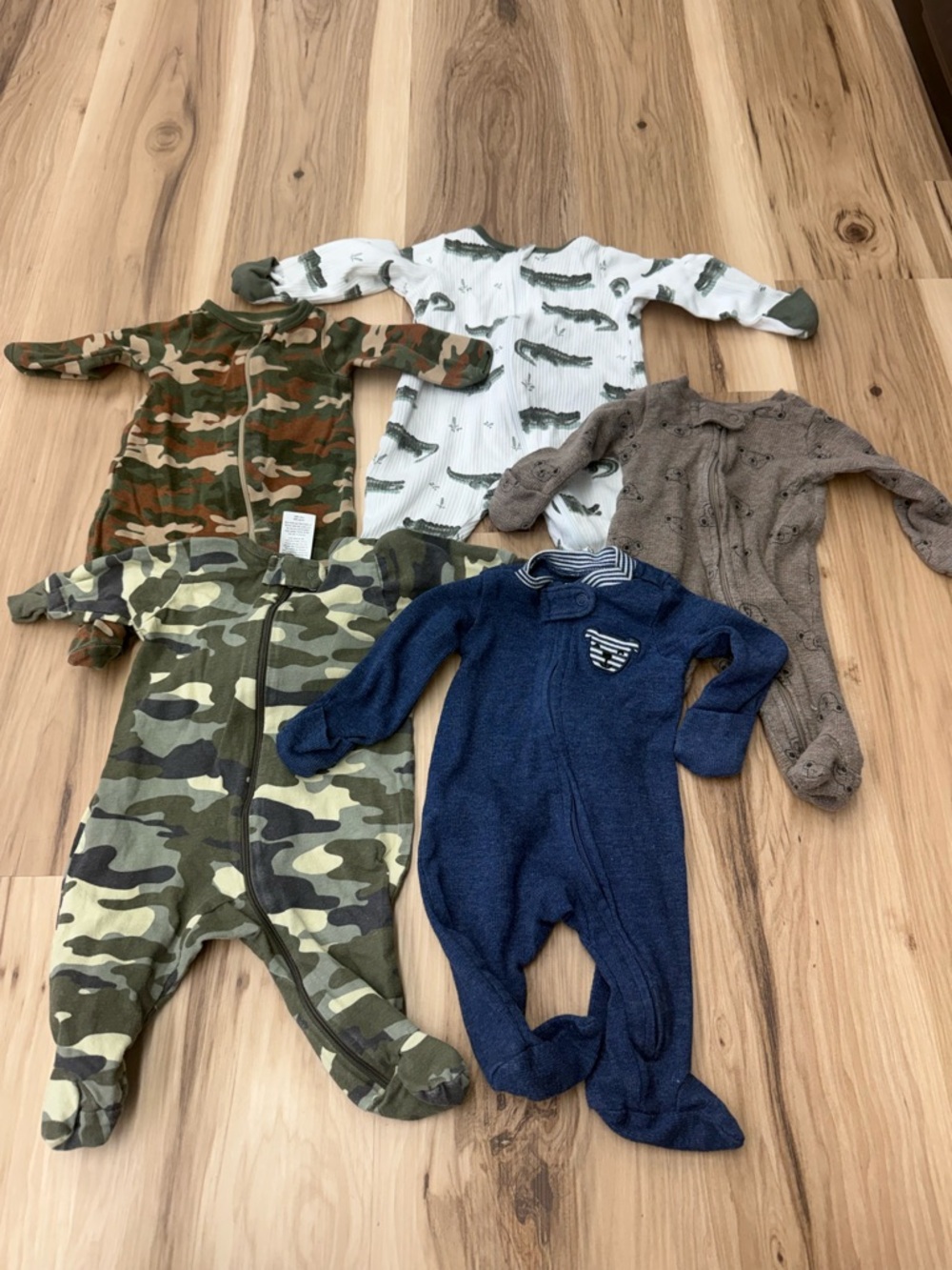 Carters Baby Boy Footed Onsie Lot J18